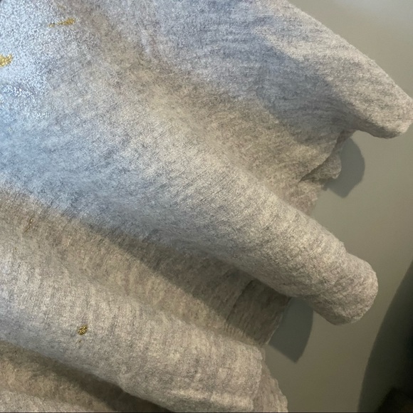 AnthropologieGray Knitted and Knotted Drop Waist Short Casual Dress size small - Picture 9 of 12